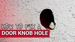 ドアノブの穴を修正する方法